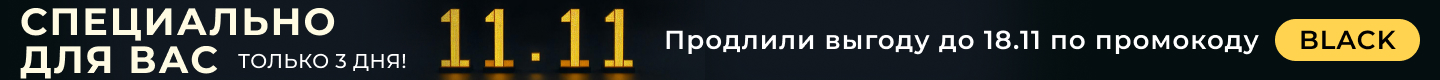 BLACK FRIDAY скидки до -55%